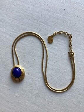 Christian Dior Lapis necklace  RARE! VTG.